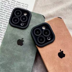 Sıcak lüks TPU deri telefon iPhone için kılıf 16 15 14 artı 13 12 11 Pro Max 7 8 artı-postu darbeye Lens koruyucu kabuk - Product Image 3