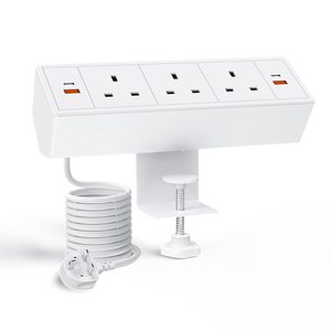 3ウェイデスククランプパワーストリップPD20W Type-C簡単設置デスクエクステンションリードデスクエッジ電源コンセント - Product Image 1
