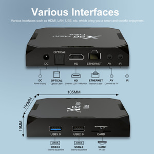 X96 Max artı Ultra akıllı Android TV kutusu X96 Max + Ultra Amlogic S905X4 4GB 64GB Set Top Box AV1 çift Wifi X96 Max Media Player - Product Image 3