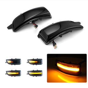 2PCSLEDダイナミックサイドインジケーターミラーターンシグナルインジケーターウィンカーランニングライトforVolvo C30 C70 S40 S60 V40 V50 V70 - Product Image 1