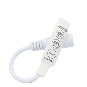 Prezzo di fabbrica Mini LED Strip Light luminosità dimmer Controller con pulsante interruttore On/Off per 5050 2835 strisce RGB monocolore - Product Image 5