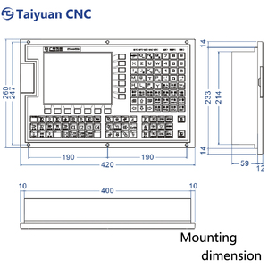 Controlador CNC de 5 ejes KY980TC3 de alto rendimiento con kit de controlador de torneado CNC ATC PLC compatible con pantalla multilingüe