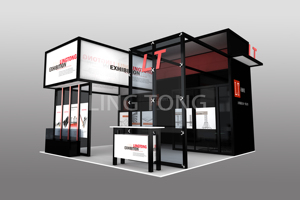 Cabina de aluminio modular de fácil instalación 6*6 con impresión - Product Image 2