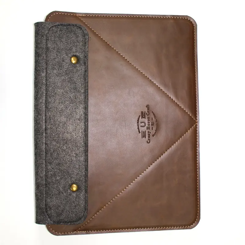 Spot grosir notebook fashion Nordic anti air non-slip tas dalam kulit sapi tas komputer untuk macbook case 13.3 "14"