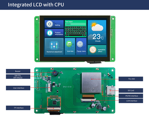 DWIN 5 Zoll TFT LCD Smart UART TFT-LCD modul 800*480 T5L CPU IPS Bildschirm TTL/Rs232 Schnitts telle