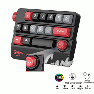 K809 tastiera meccanica con Joystick portatile con tastiera completa a caldo USB-C tastiera da gioco programmabile cablata RGB per Desktop - Product Image 2