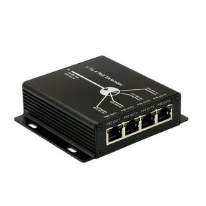 4-Port IEEE802.3af PoE Extender IP Camera Extend 120m Transmission Distance <strong>10</strong>/<strong>100M</strong> <strong>LAN</strong> Ports Network Switch Fulfilled US - Product Image 1