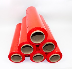 厂家直销LLDPE包装拉伸薄膜红色塑料薄膜产品包装拉伸膜 - Product Image 5