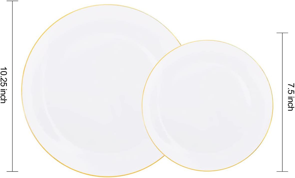 Blanc 7,5 pouces 1 pièce
