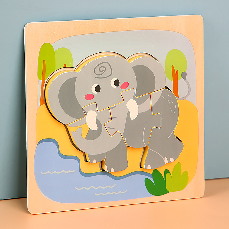 Elefante-22 tipos de rompecabezas a presión