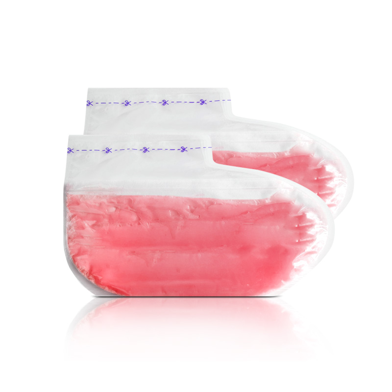 Masque de pied de cire de paraffine de rose