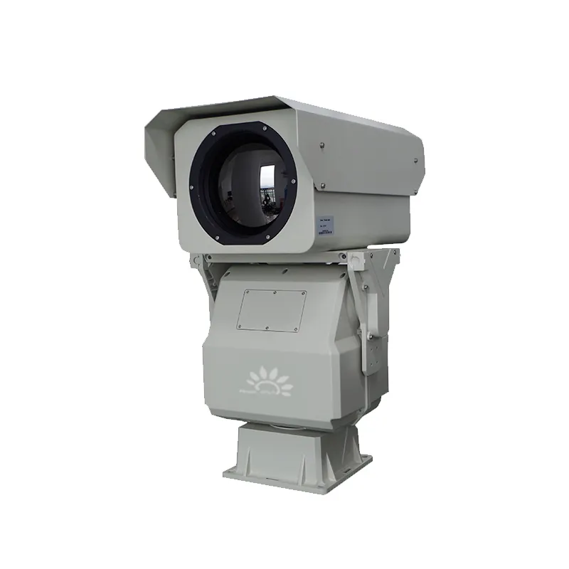 Câmera térmica infravermelha de longo alcance PTZ IR câmera de segurança com rastreamento de movimento humano de 18 km