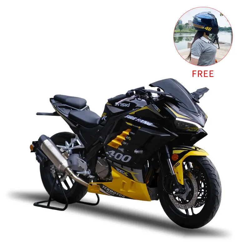 มอเตอร์ไซด์สำหรับแข่งมอเตอร์แก๊สสุดคูล17นิ้ว1000กม. 130กม./ชม. 150cc 400cc ดีไซน์ใหม่2023