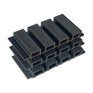 Design moderno rivestimento della parete esterna WPC pannelli impermeabili esterno rivestimento in legno composito per edifici - Product Image 2