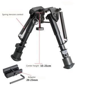 Tactical 6-9 Inch Adjustable <strong>Bipod</strong> with 20mm <strong>Mount</strong> for Hunting - Product Image 2