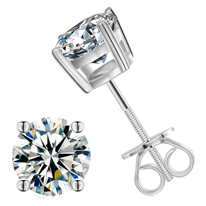 5mm 0.5ct/ear - White Gold