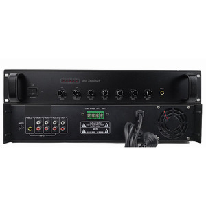 Entrada de micrófono y salida de línea Sistema de megafonía con amplificador de potencia de carcasa de metal Amplificador de audio de matriz de línea
