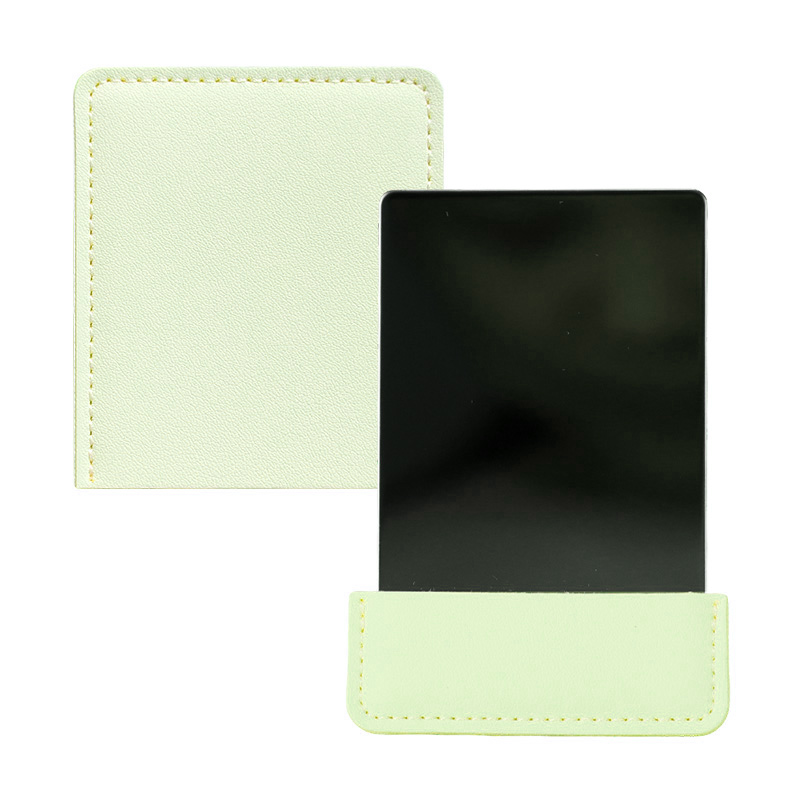 Light Green PU Leather Mirror