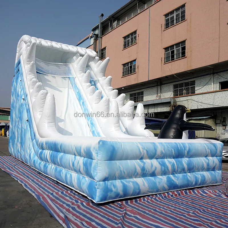 Slide air rumah bouncing Kombo perosotan tiup dengan Blower Modular pelangi Modern disesuaikan Logo taman hiburan uniseks