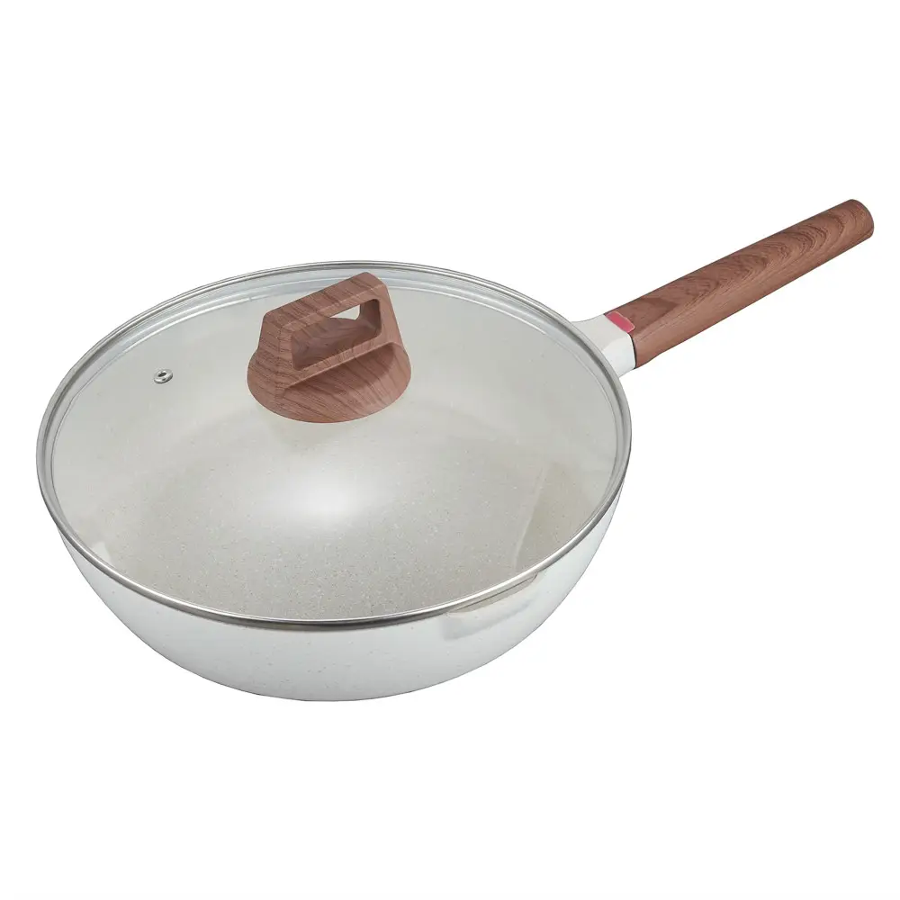 Sartén antiadherente de cerámica, utensilio de cocina promocional, saludable, 11 ", con Base de inducción