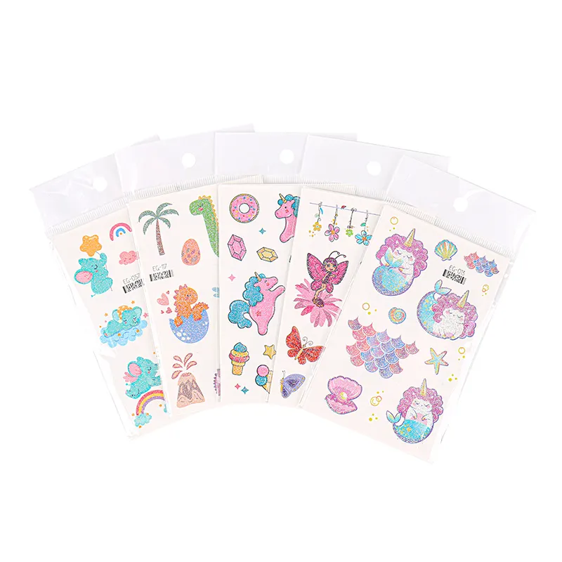 wholesale kids Temporary Tattoos Stickers, high quality non toxic 12 sheets waterproof arm tattoo stickers for adult and girls