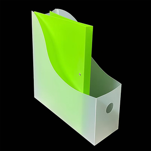 Desktop <strong>File</strong> Rack Office Supplies Simple and Foldable Finishing Book Stand <strong>File</strong> Data Classification Storage Box - Product Image 6