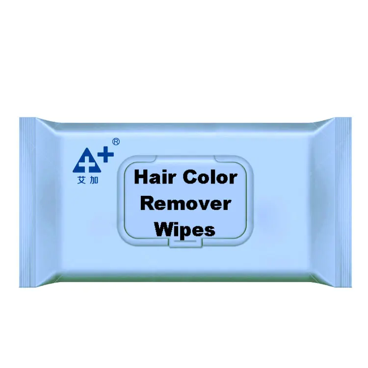 Toallitas húmedas para el cuidado de la piel, productos para eliminar el color del pelo empaquetados individualmente