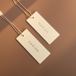 Thick Luxury <strong>Custom</strong> Dedicated Business Brand Decorative <strong>String</strong> Recycled Paper Hang <strong>Tags</strong> for Gift Garment Clothing <strong>Tag</strong> - Product Image 1