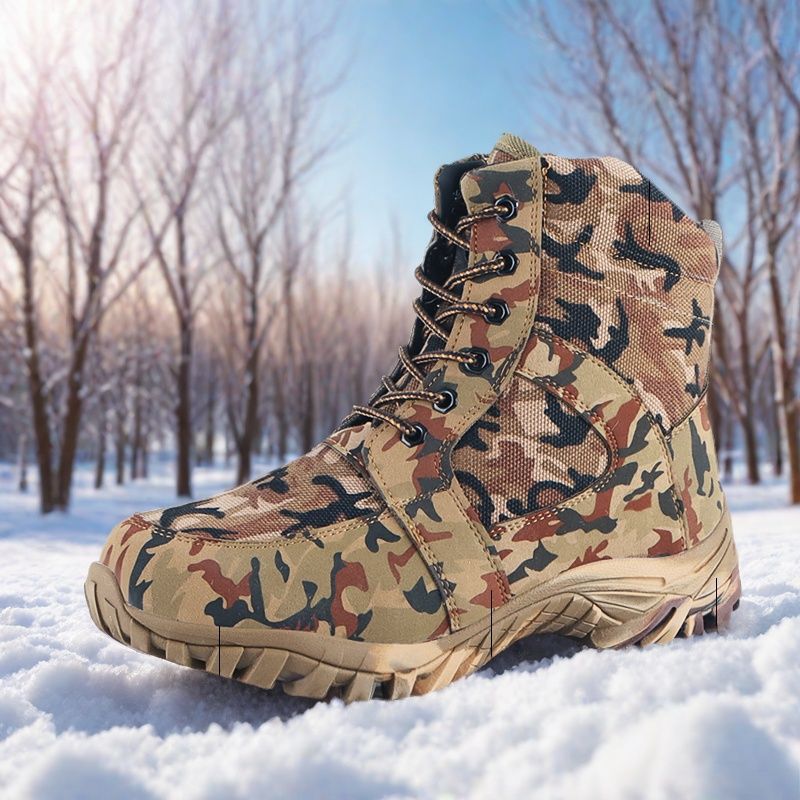 Camouflage wool boots - basic style - warmth 3 stars