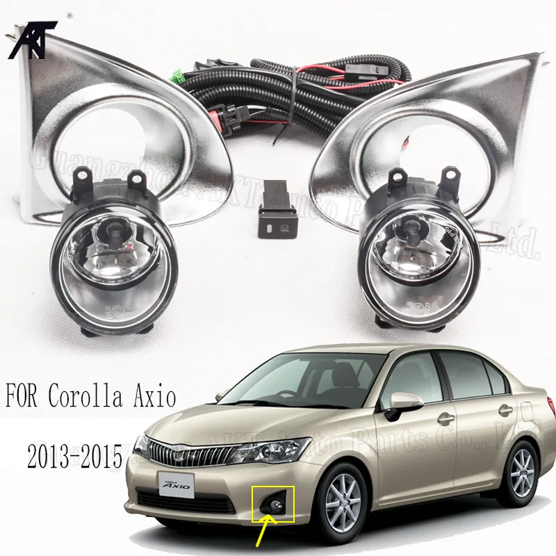 TY658E ตัดหมอกสำหรับ Toyota Corolla axio 2013-2015กันชนหน้ารถยนต์ไฟตัดหมอกโครเมี่ยม