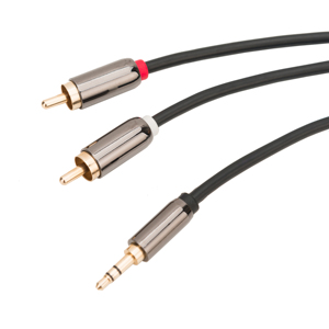 Aux 3,5mm macho a 2 * enchufe rca cable de audio estéreo cable DE para el teléfono móvil y mp3 del teléfono móvil de la pc de juegos auriculares auriculares - Product Image 3