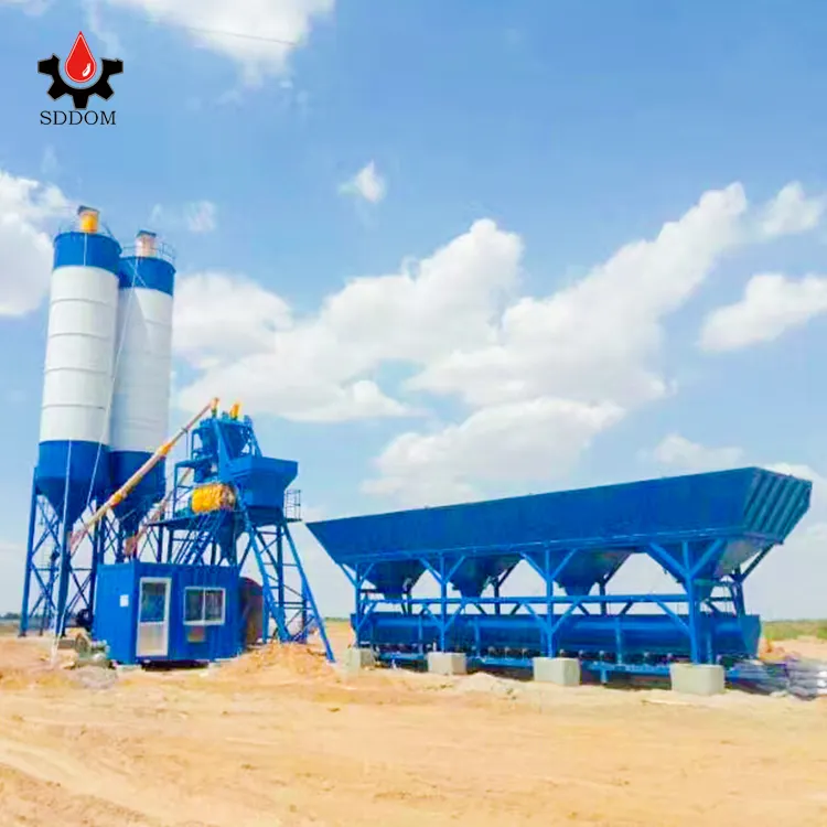 Factory manufacturer hzs 25 to 240 m3/h Small portable ready mixed concrete batching plant