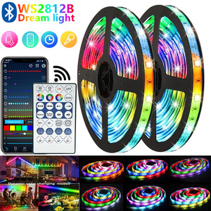 テレビバックライト5050Rgb5VフレキシブルキットUSBLEDストリップ24キーIRリモートコントローラーおよびBluetoothAPP Music Sync 5mLEDストリップライト - Product Image 6