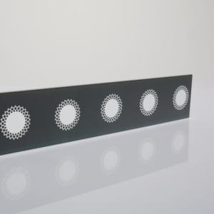 لوح زجاجي مزخرف لعيد الفصح بتصميم عصري دائري مطبوع بالشاشة الحريرية مصنوع من الزجاج المقسى المصقول عالي النفاذية للضوء - Product Image 2