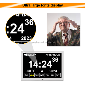 Pros LCD Pantalla grande Día Fecha Hora Demencia Reloj Calendario digital de 15 pulgadas Reloj con 24 alarmas para personas mayores Pérdida de memoria - Product Image 6