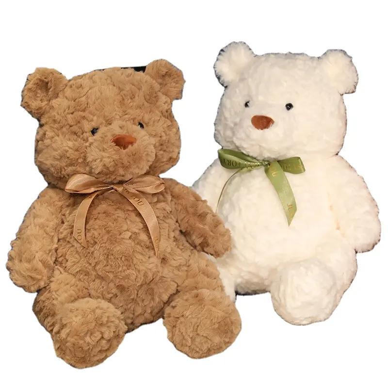 Braunes Umarmungs-Teddybär Plüschtied Piliow Teddybär gefülltes Tierspielzeug Ich liebe dich Bow Knoten große Teddybär-Puppe für Kinder Geschenk