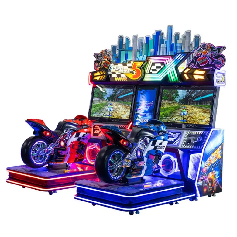 Muntautomaat Racewagen Motor Arcade Games 5dx Motorfietsen