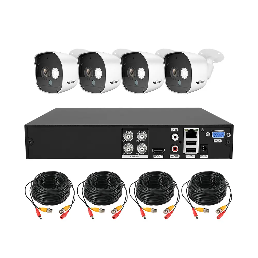 Система наружного видеонаблюдения, 4 1080p, HD цифровая камера, видеокамера TVI/AHD/DVR/NVR/CVI, система видеонаблюдения