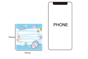 4 unids/set de notas adhesivas personalizadas, dibujos animados divertidos, bonitas notas adhesivas estacionarias, Bloc de notas cuadrado - Product Image 6