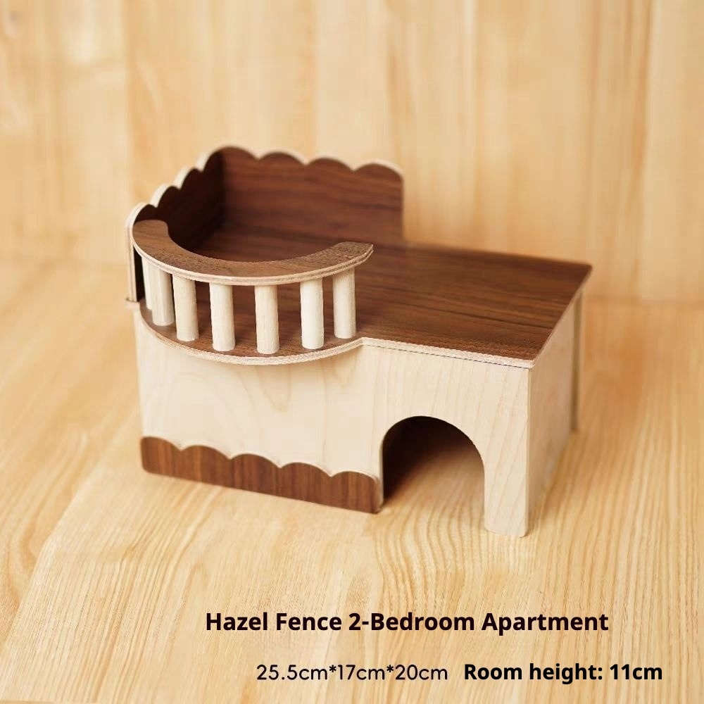 Appartement deux pièces avec clôture marron/noisette