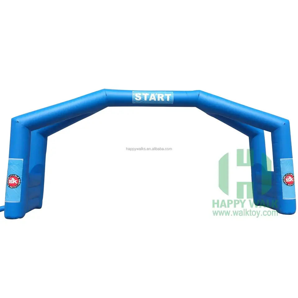 HAPPY WALK 2023 Factory price Advertising Cheap Inflatable Blue Arch for Commercial popular events arch for hot sale