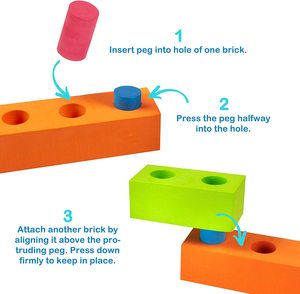Education Learning Brick Toys <strong>Creating</strong> Minds Kid's EVA Foam <strong>Building</strong> <strong>Blocks</strong> - Product Image 4