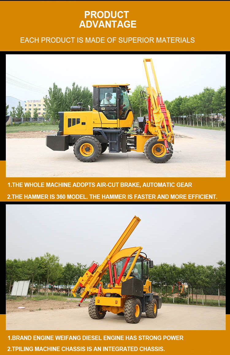 2021 shanding hot selling product vibrating sheet pile driver for the Philippines