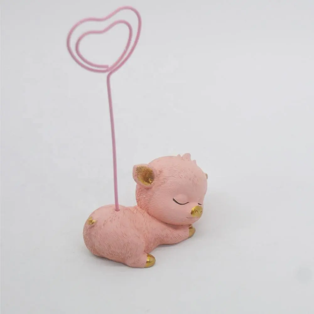 מכירה לוהטת מצחיק פיגי מתנת שרף קטן מעניין בעלי החיים חזיר עם עכבר צלמיות