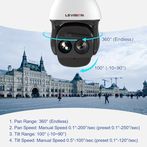 LS VISION户外8MP 37X光学变焦高速圆顶摄像机PTZ项目基于人工智能热像仪的安全和监控 - Product Image 4