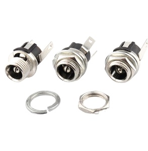 12V 4A DC025DC021メタルメスソケットパネルマウントジャック5.5 * 2.1mm 5.5 * 2.5mm DC電源コネクタ - Product Image 2