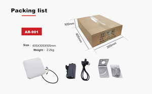Lange Leser eich weite Passiv EPC C1 GEN2 Passiv RS232 WG26 34 RJ45-Schnittstelle Fahrzeug zugangs kontrolle UHF-RFID-integrierter Leser - Product Image 5