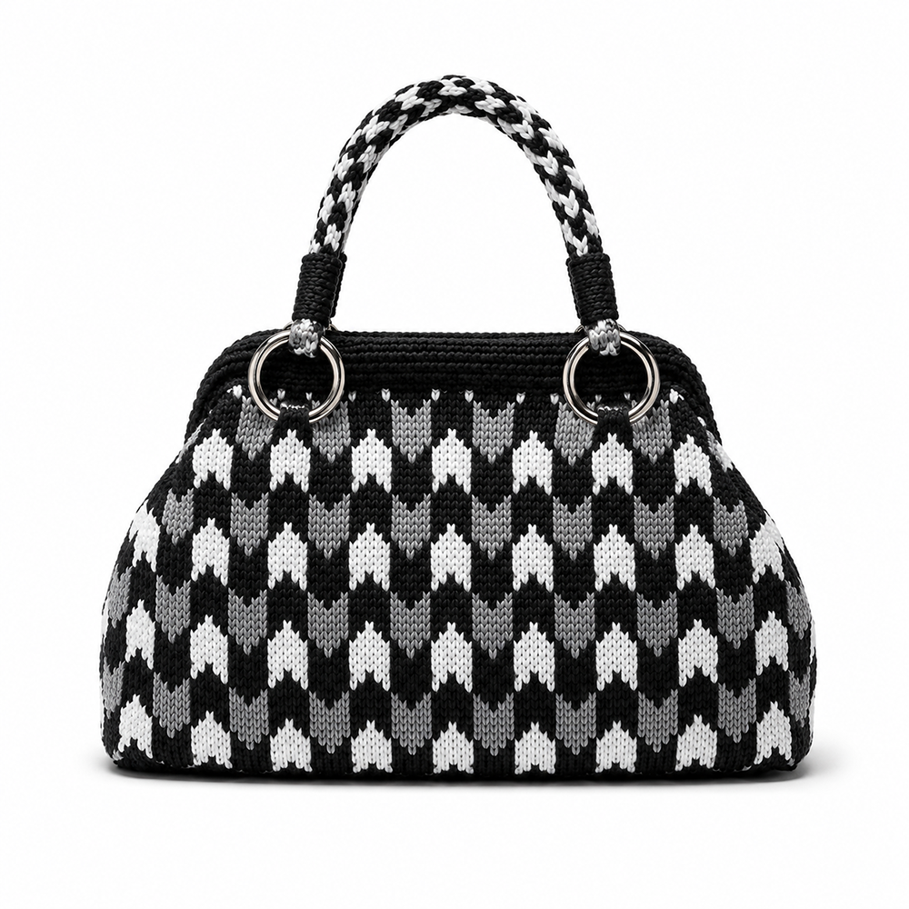 Polka Dot Black White