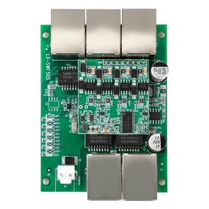 Módulo de interruptor Ethernet de 5 puertos UTP RJ45 con luz LED OEM/ODM Placa PCBA velocidad de transferencia de pantalla 100Mbps - Product Image 5