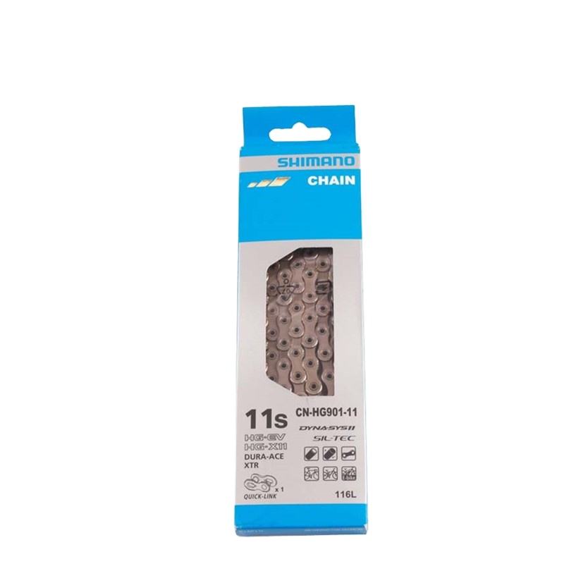 SHIMANO Dura Ace 9000 XTR CN-HG901 HG900 11S Speed Chain 116L 114L With Quick Link HG901 Chain for M9000 R8000 R7000 6800 5800